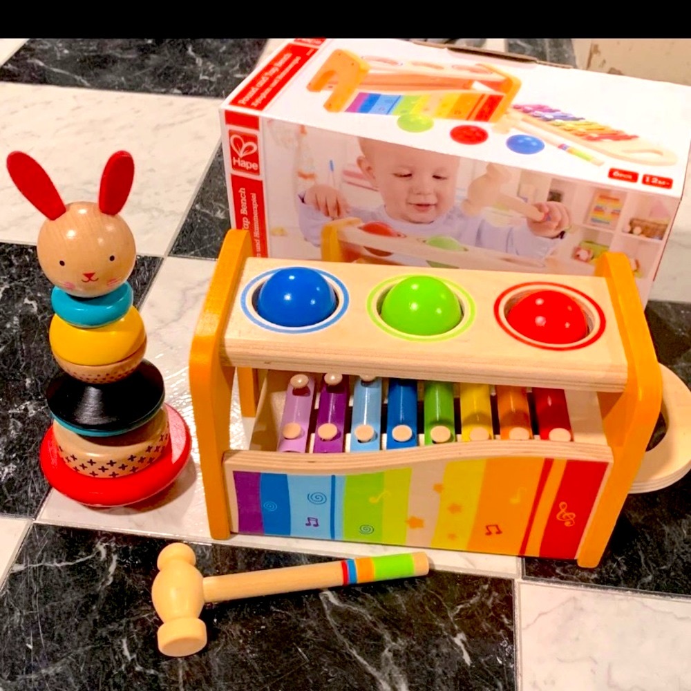Hape/Petit collage wooden toys